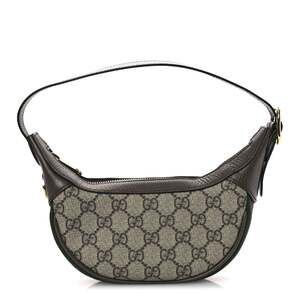 Gucci Gg Supreme Textured Calfskin Web #201160G10B